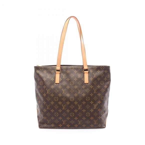 LOUIS VUITTON Brown Monogram Leather Tote Bag